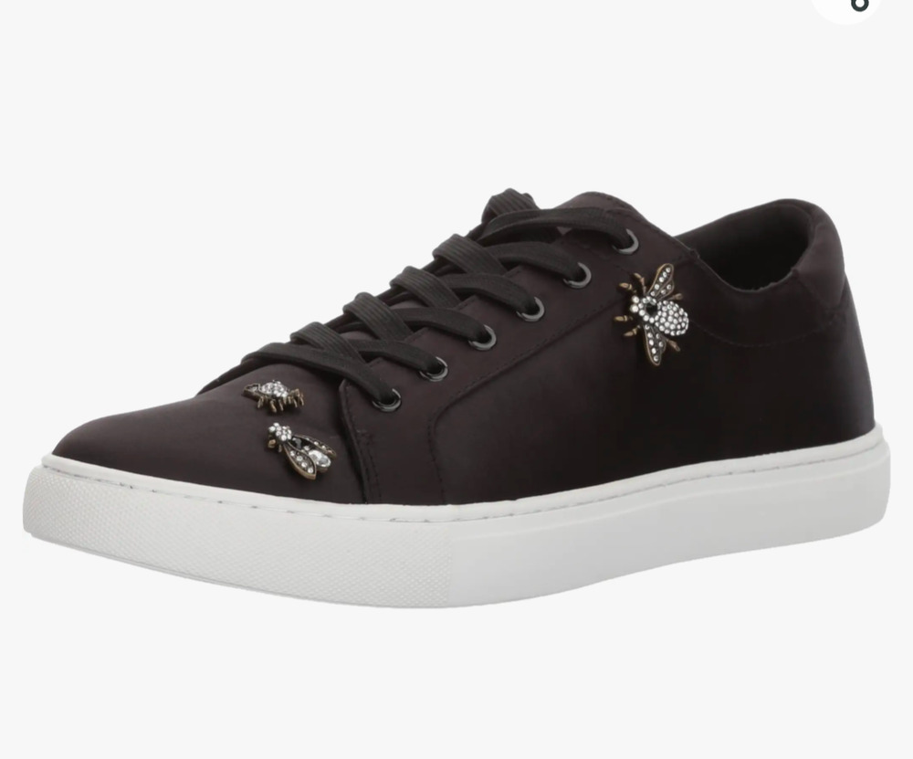 Kenneth Cole New York Kam 8 Fashion Sneaker in Black with Bee Detail size 9 1/2